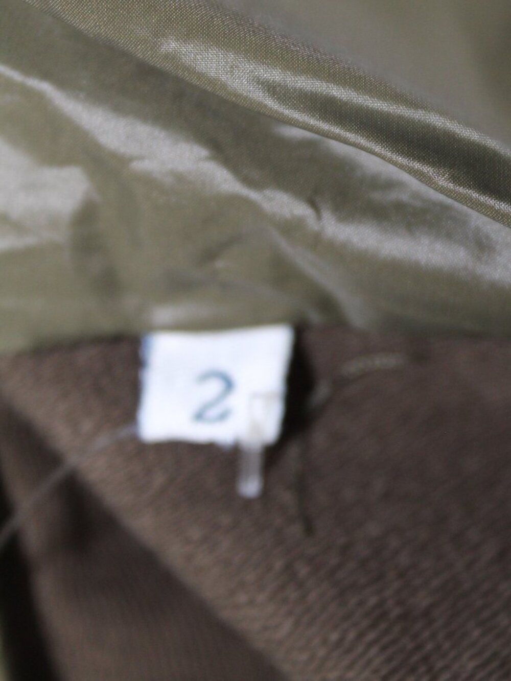 Moncler Olive Green Puffer Vest Down Jacket Drawstring Zip Moncler Size 2 S M - Picture 13 of 13